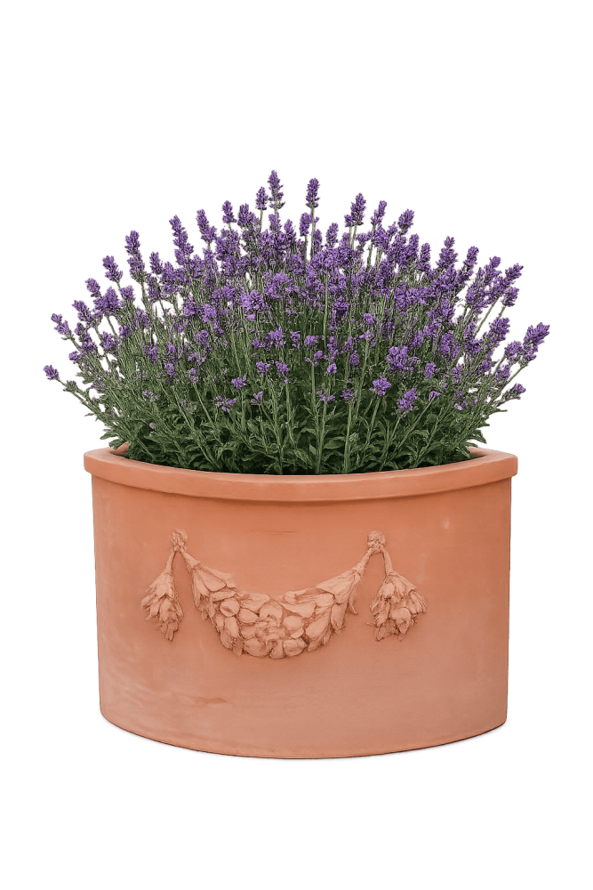 Angoliera festonata – pot mural d’angle décoratif, style toscan, résistant au gel